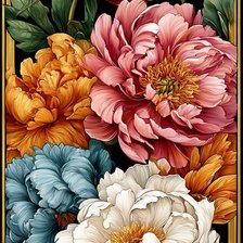 Схема вышивки «цветы»