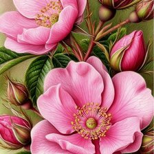 Схема вышивки «цветы»