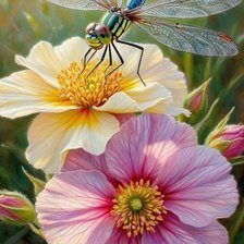 Схема вышивки «Стрекоза»