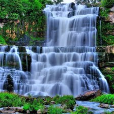 Схема вышивки «Водопад»