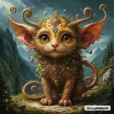 Схема вышивки «Сказочный кот»