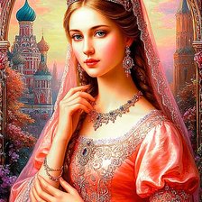 Схема вышивки «Красотка»