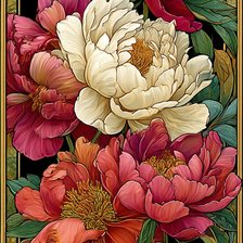 Схема вышивки «цветы»