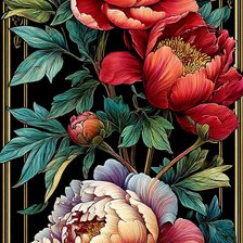 Схема вышивки «цветы»