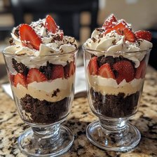 Схема вышивки «Клубничный десерт🍧»