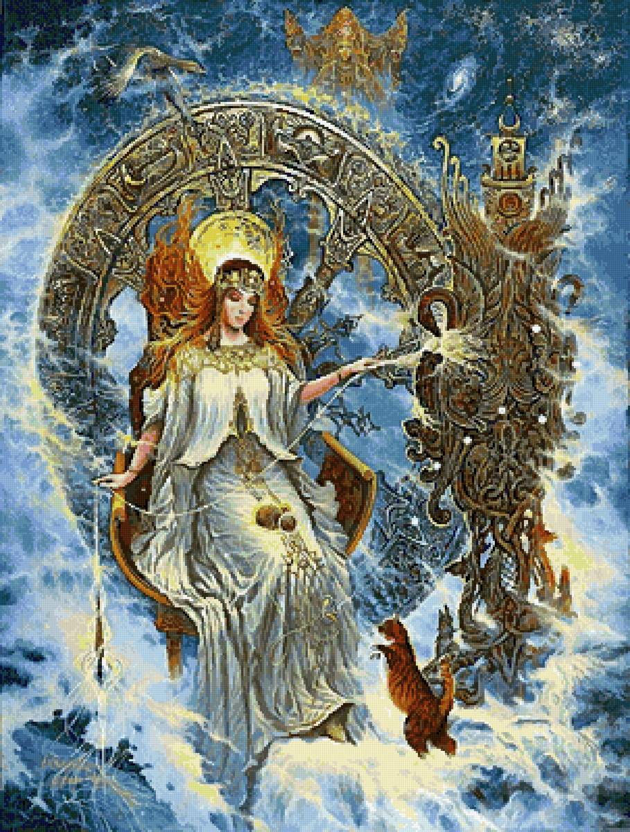 А. Угланов Макошь - вышивка, схема, макошь, дмс - предпросмотр