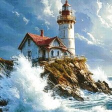 Схема вышивки «маяк»