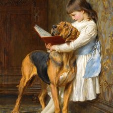 Схема вышивки «Briton Rivière»