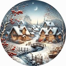 Схема вышивки «Времена года.Зима»