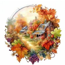 Схема вышивки «Времена года. Осень»