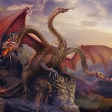 Схема вышивки «Змей Горыныч»