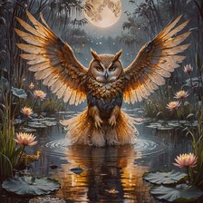 Схема вышивки «Сова»