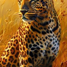 Схема вышивки «леопард 6»