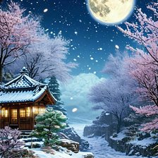 Схема вышивки «Зима...уют...покой...»