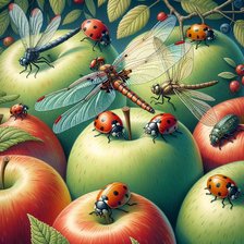 Схема вышивки «яблоки»