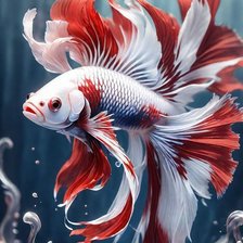 Схема вышивки «Рыбка»