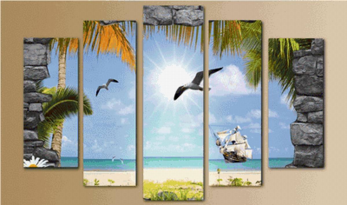 модульная картина природа - предпросмотр