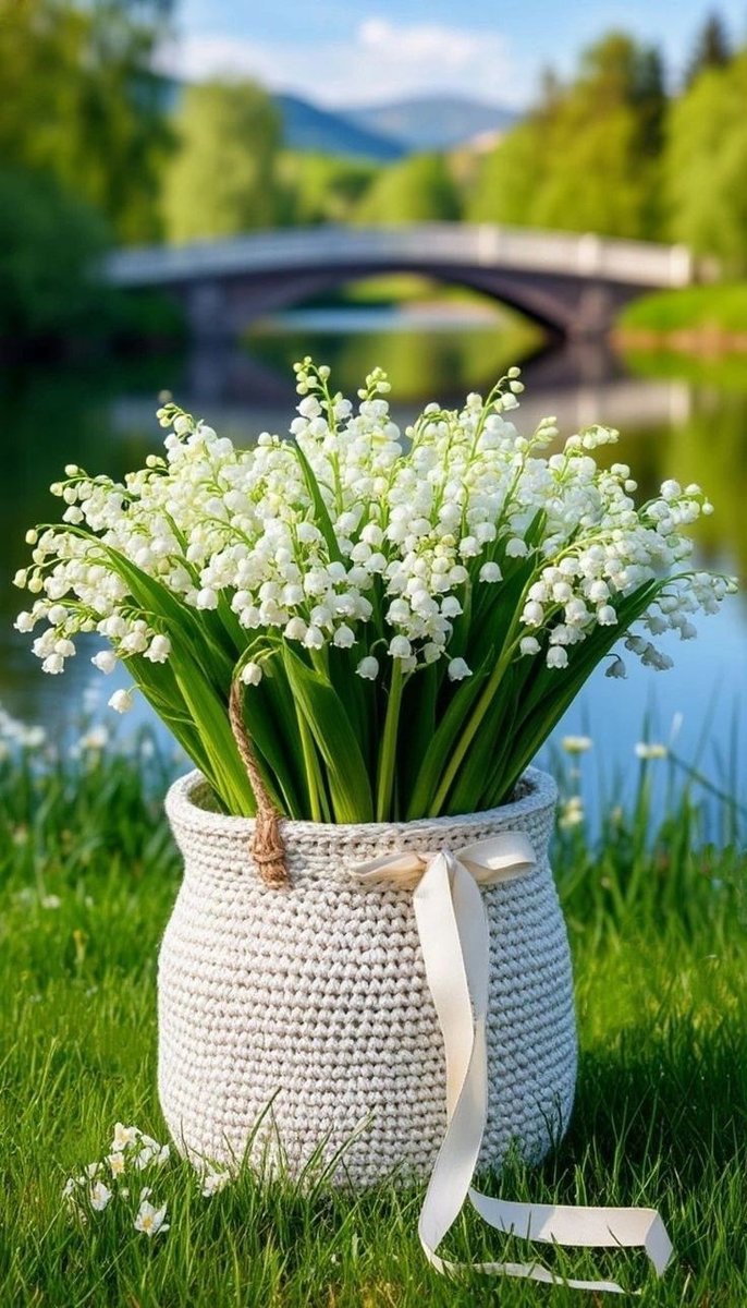 Ландыши - природа, цветы, букет - оригинал