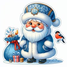 Схема вышивки «дед Мороз»