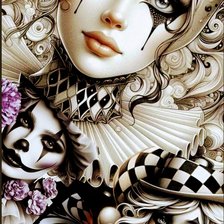 Схема вышивки «Шут»