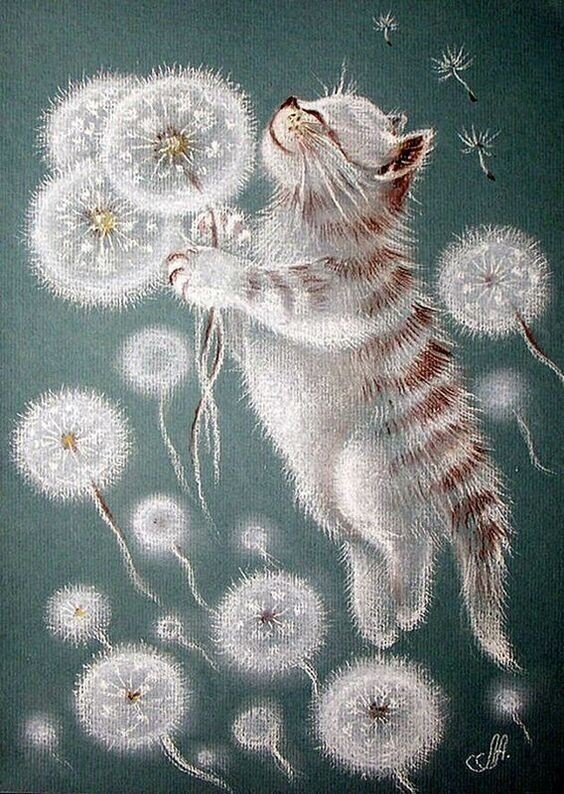 Полет. - котик - оригинал