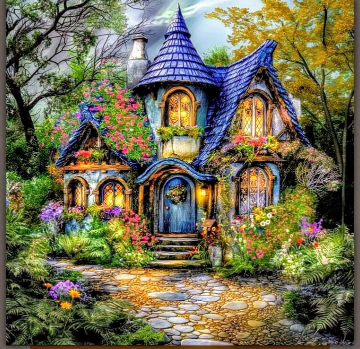 Лес - дом - оригинал