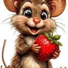 Схема вышивки «Чудо мышка»