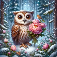 Схема вышивки «птицы»