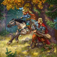 Схема вышивки «Добрыня Никитич»