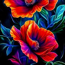 Схема вышивки «Цветы»