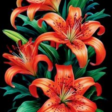 Схема вышивки «Цветы»