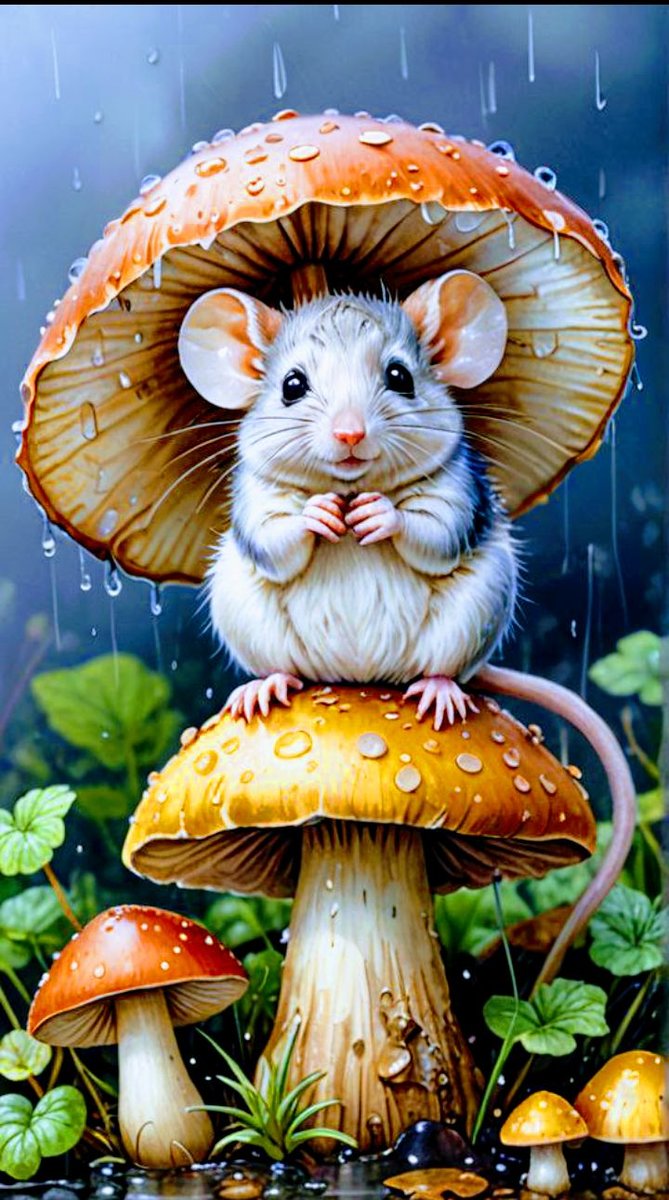 Грибы - мышь - оригинал