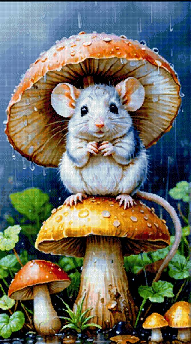 Грибы - мышь - предпросмотр