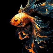 Схема вышивки «Рыбка»