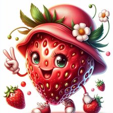 Схема вышивки «Клубничка»