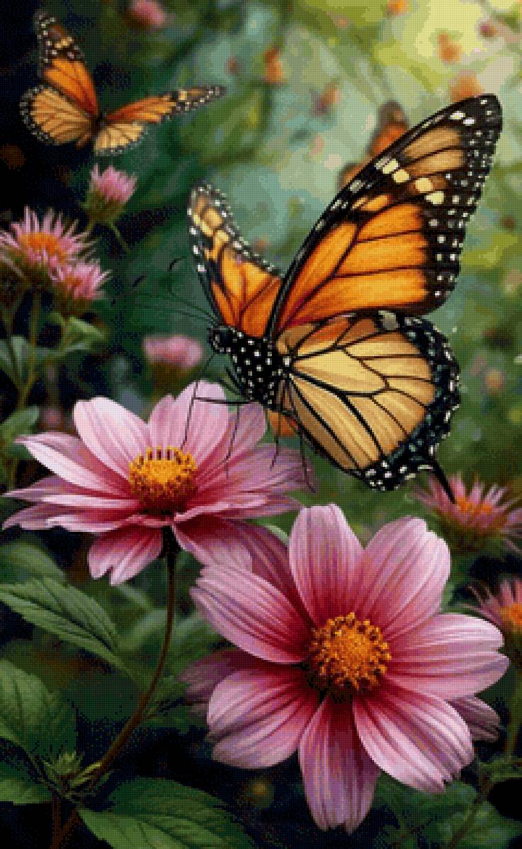 Бабочка - пейзаж - предпросмотр