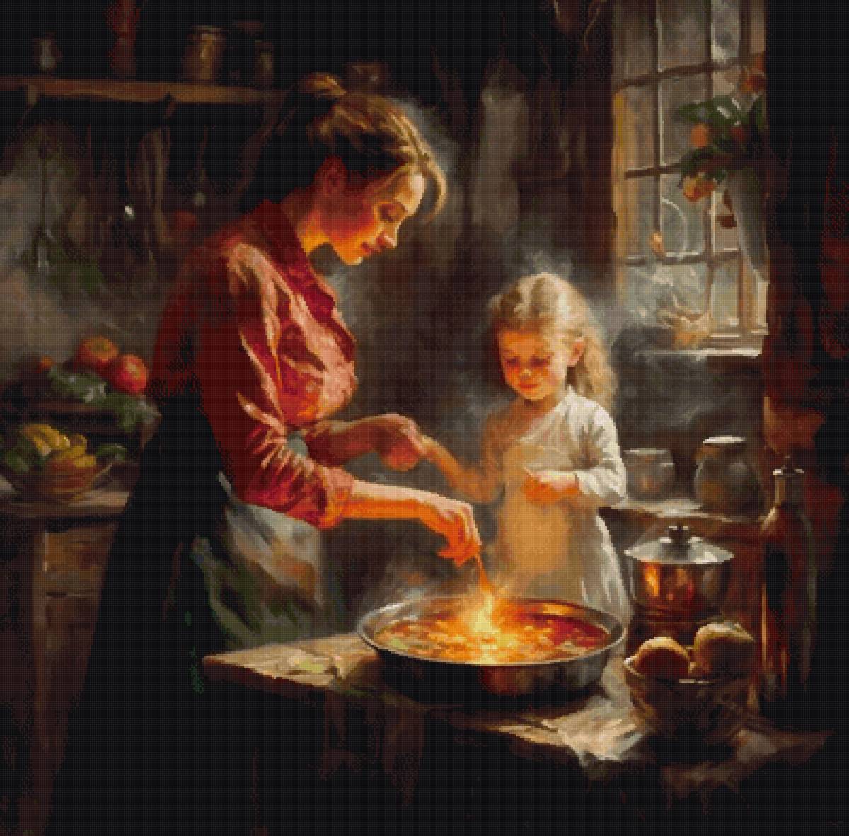 Мама и дочка - предпросмотр