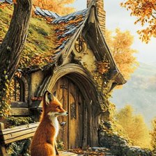 Схема вышивки «Осень у порога»