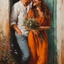 Схема вышивки «Couple amoureux»