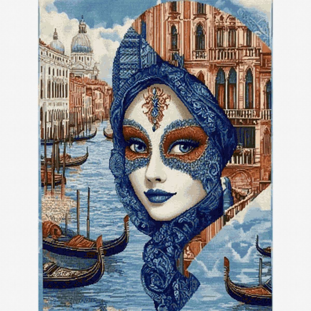 Великолепная Венеция - маска, девушка, венеция - предпросмотр