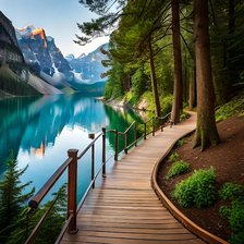 Схема вышивки «Горное озеро»