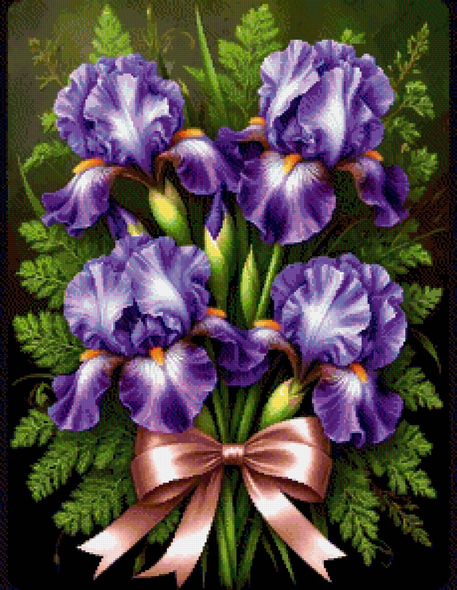 Цветы - ирисы - предпросмотр