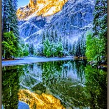 Схема вышивки «Горы»