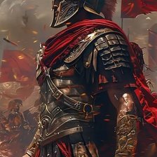 Схема вышивки «Guerrier sparte»