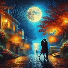 Схема вышивки «Вечерняя встреча»