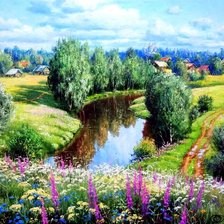 Схема вышивки «Летний день»