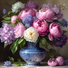 Схема вышивки «Пышный букет»