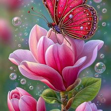 Схема вышивки «бабочки»