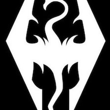 Схема вышивки «Skyrim»