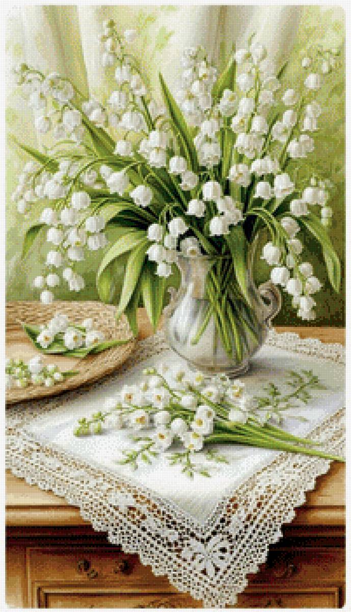 Букет ландышей - букет, цветы, ландыши - предпросмотр